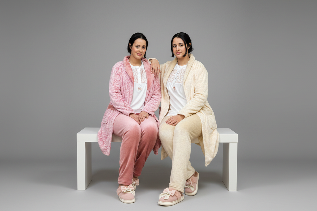 فتاتين - جلوس